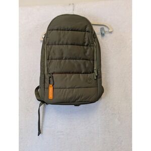 doTERRA Olive‎ Green Quilted Puffer Backpack Laptop Bag